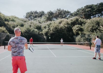 Pick up a racket